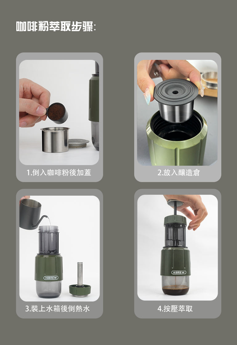 HiBREW H4D手壓義式咖啡機