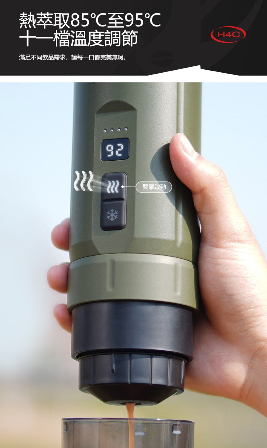 HiBREW H4C攜帶式咖啡機 經典版